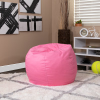 Flash Furniture Small Solid Light Pink Kids Bean Bag Chair DG-BEAN-SMALL-SOLID-PK-GG
